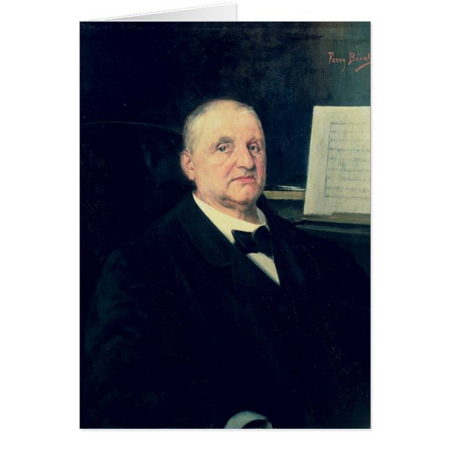 Cartão Anton Bruckner, 1889 (Frente)