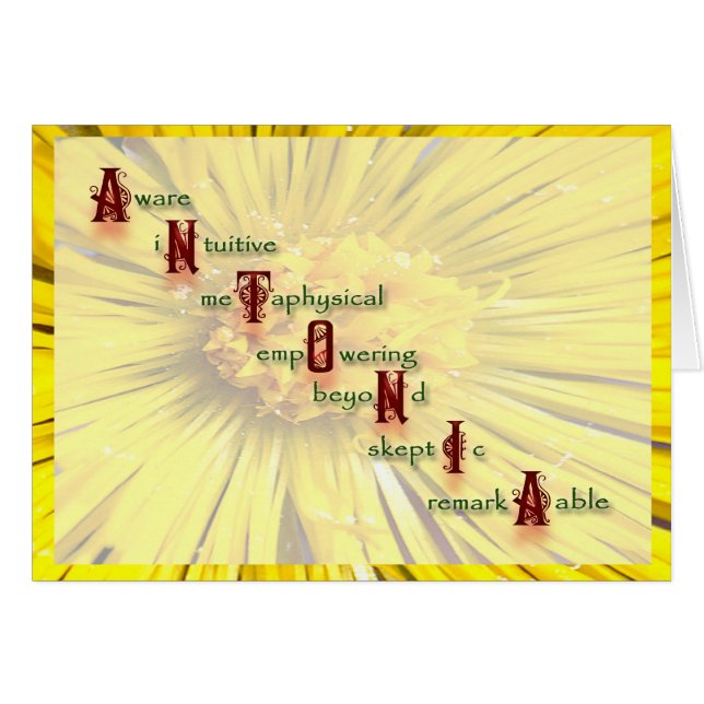 Cartão antonia (Frente Horizontal)