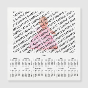Cartão Anual do Calendário Personalizado de Foto 2