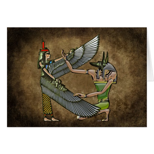 Cartão Anubis & Nut (Frente Horizontal)