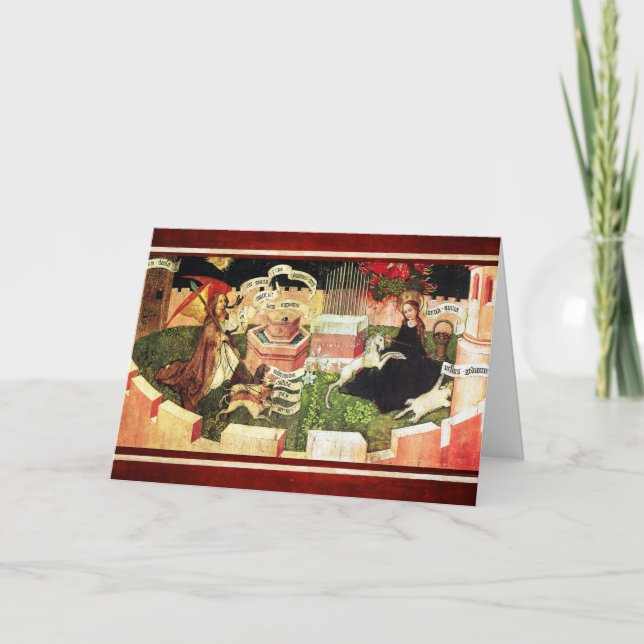 CARTÃO ANUNCIAÇÃO COMO CAÇA MÍSTICA DO UNICORN (Frente)