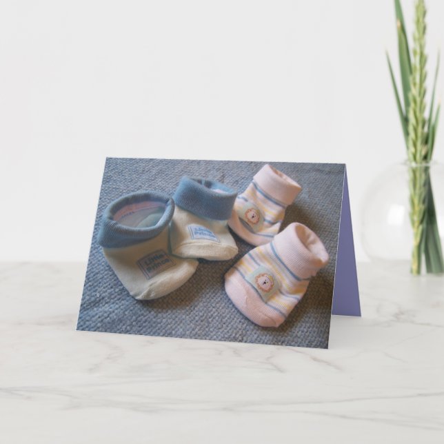 Cartão anunciando gêmeos (Frente)