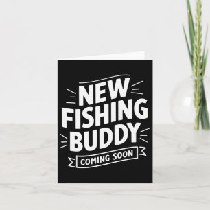 Cartão Anunciando Novo Amigo De Pesca Em Breve