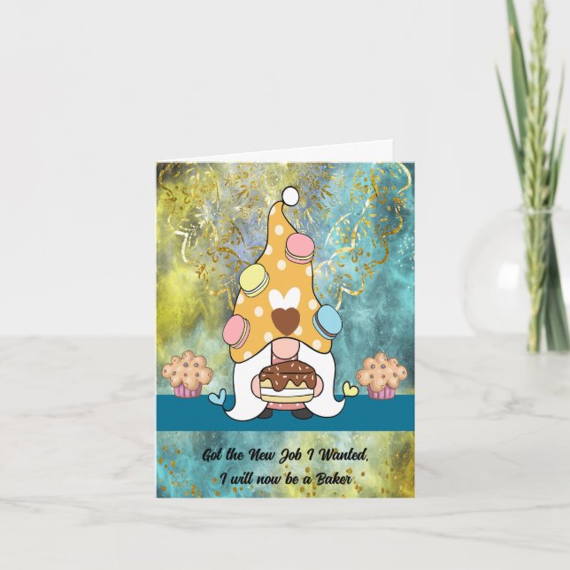 Cartão Anunciando um Novo Trabalho como Criador (Frente)