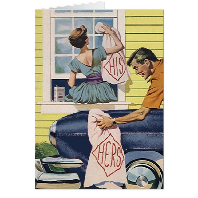 Cartão Anunciar o divórcio de ruptura jogando a toalha (Frente)