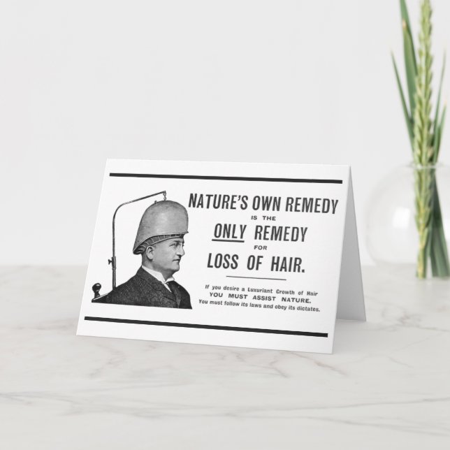 Cartão "Anúncio do Boné Evans Vacuum" Saudação (Frente)