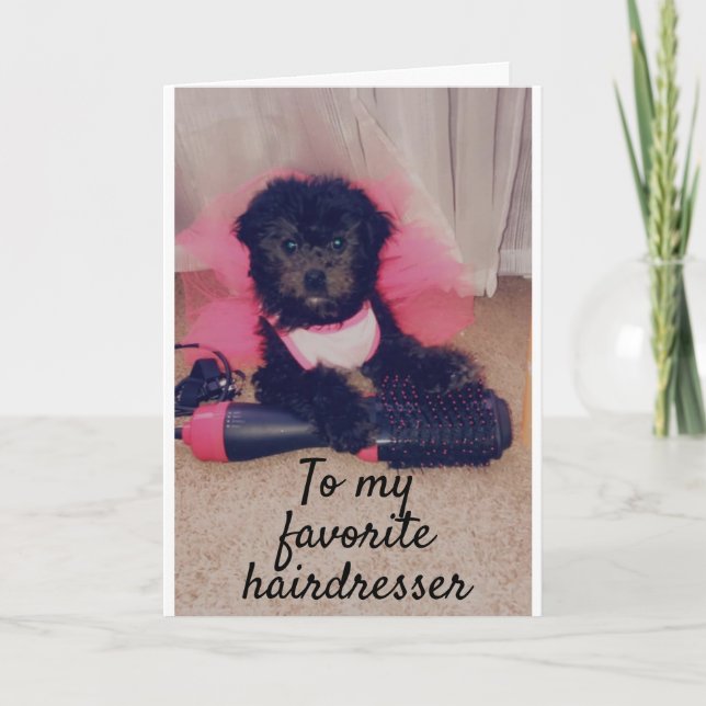 CARTÃO **AO MEU "CABELO FAVORITO" NO SEU ANIVERSÁRIO (Frente)