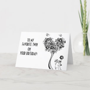 CARTÃO AO MEU FAVORITO ***TWIN*** NO SEU ANIVERSÁRIO