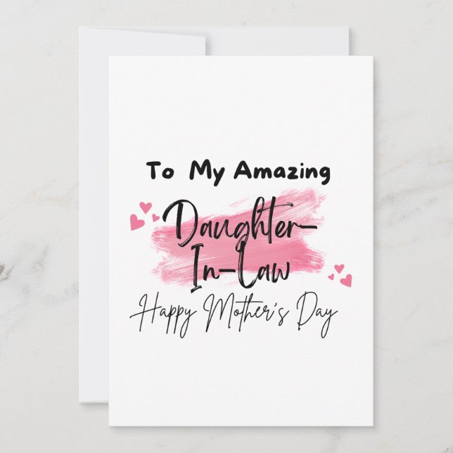 Cartão Ao Meu Incrível Feliz dia de as mães De Direito (Frente)