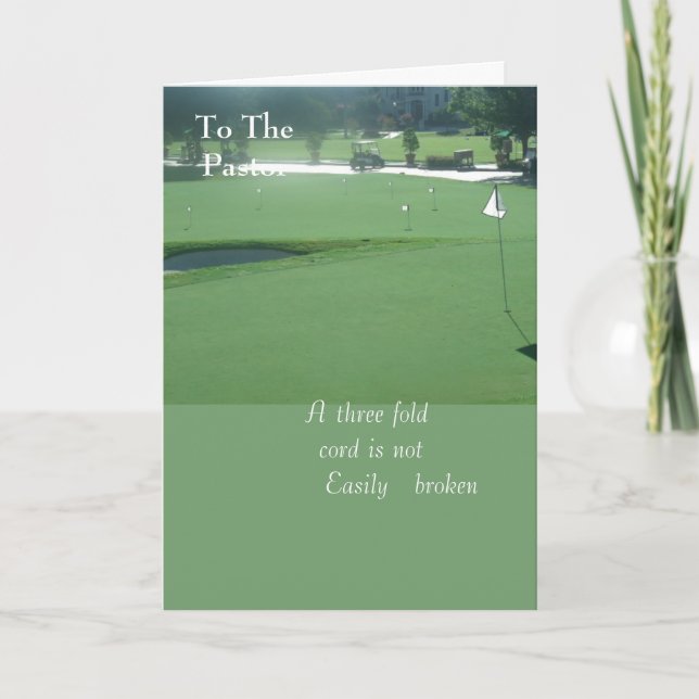 Cartão Ao Pastor (Frente)