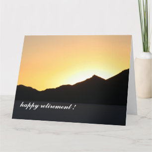 Cartão ao pôr do sol grande