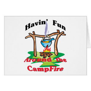 Cartão Ao redor da Campfire