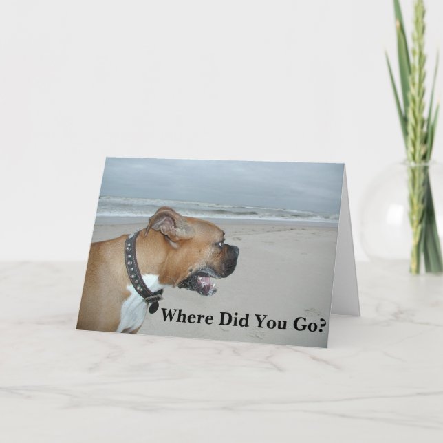 Cartão Aonde Você Foi? (Frente)