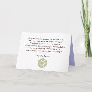 Cartão Apache Blessing Greeting Card