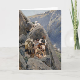 Cartão Apache Warriors: Escorregada pela Cavalaria Americ
