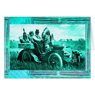 CARTÃO APACHES & GERONIMO DIRIGINDO CARRO NO DIA DOS PAIS