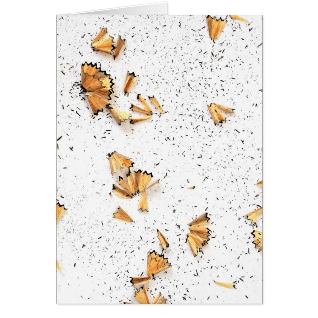 Cartão aparas do lápis da grafite (Frente)