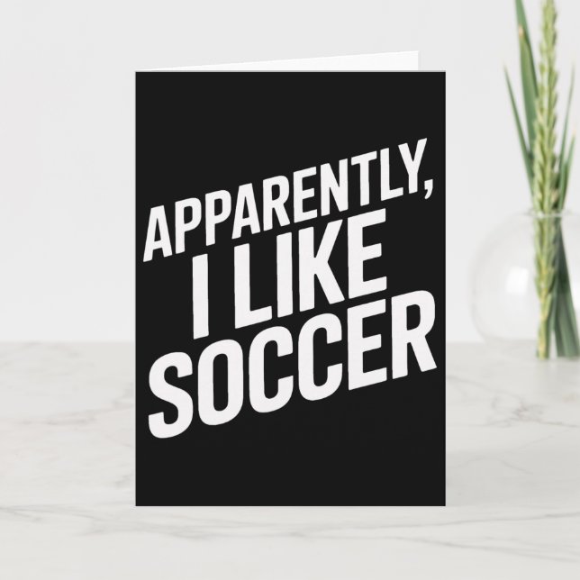 Cartão Aparentemente Eu Gosto do Humor dos Jogadores de F (Frente)