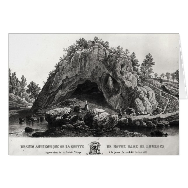 Cartão Aparição da Virgem Maria (Frente Horizontal)