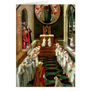 Cartão Aparição do Virgin a uma comunidade