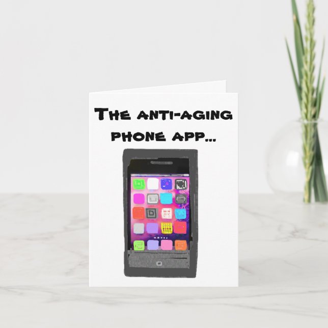 Cartão Apelido Feliz Aniversário de Envelhecimento Engraç (Frente)