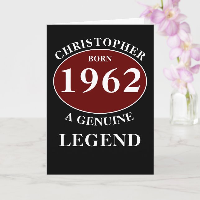 Cartão Apelido Personalizado Apelido Nome Ano Nascer Mono (Orquídea)