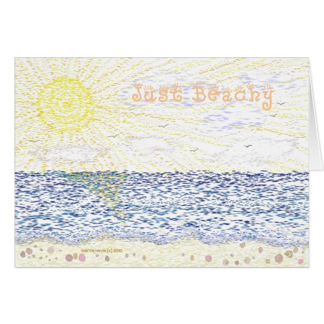 Cartão Apenas Beachy (Frente Horizontal)