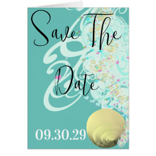 Cartão Apenas Beachy Wedding