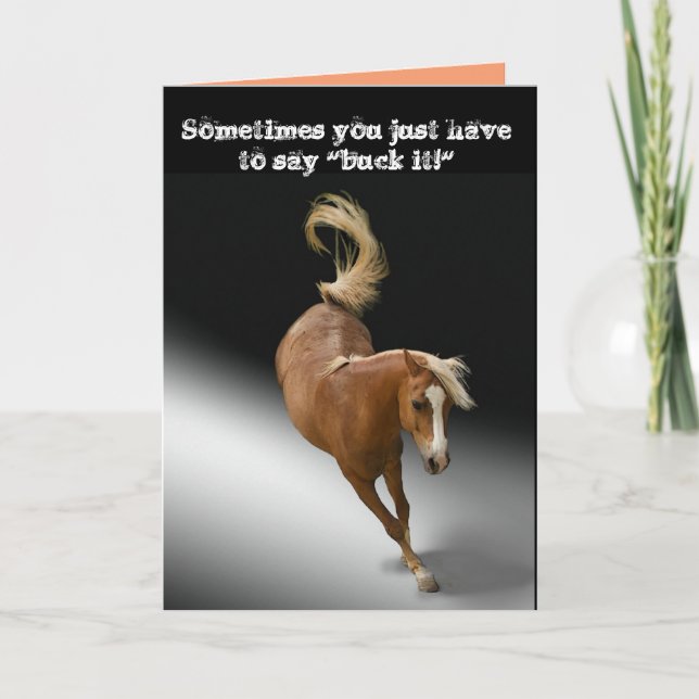 Cartão Apenas "buck it" aposentadoria (Frente)