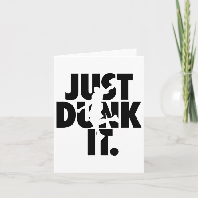 Cartão Apenas Coloque-o em silhueta esquelética (Frente)