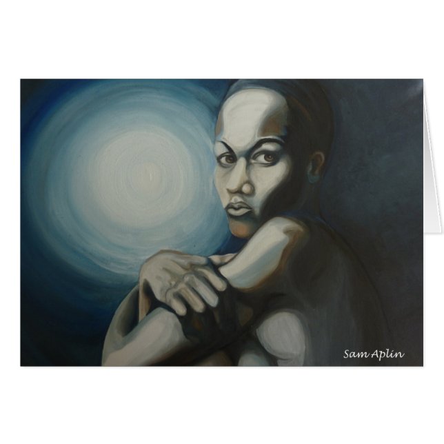 Cartão Apenas com a lua (Frente Horizontal)