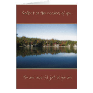 Cartão Apenas como você seja (para a mulher)