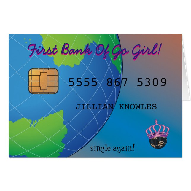 Cartão Apenas Divorciou a Piada Fab Engraçada (Frente Horizontal)