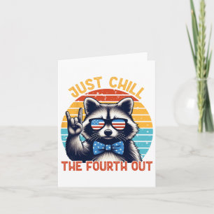 Cartão Apenas Enche O Quarto Fora Do Raccoon 4 De Julho V