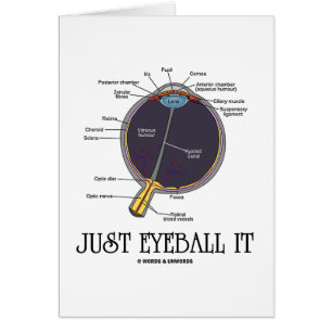 Cartão Apenas Eyeball o (dizer da aproximação da anatom