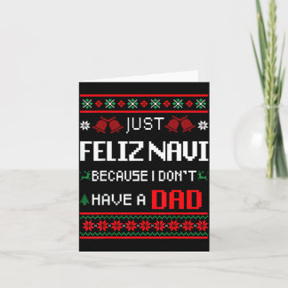Cartão Apenas Feliz Navi Porque Eu Não Tenho Um Papai Fei