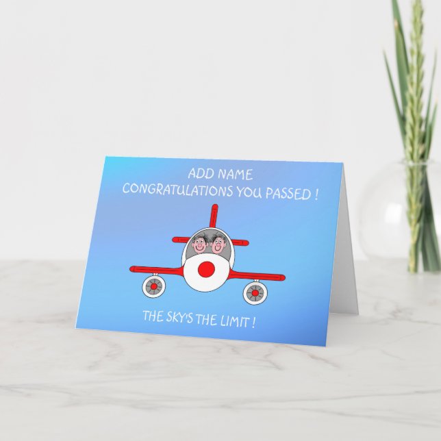 Cartão Apenas licença de pilotos qualificados (Frente)