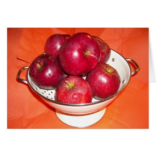 Cartão Apenas Maçãs Escolhidas (Frente Horizontal)