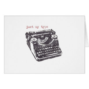 Cartão "apenas meu tipo "