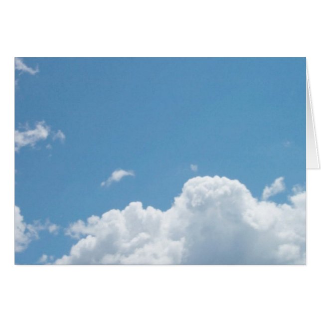 Cartão Apenas nuvens #6 (Frente Horizontal)