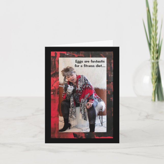 Cartão Apenas ovos ou outra coisa Folha de Saudação Dobra (Frente)