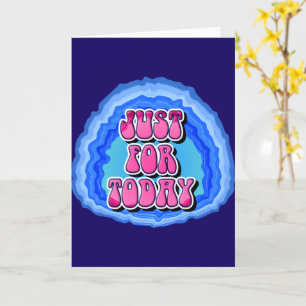 Cartão Apenas Para Hoje Geodo Slogan de Recuperação em 12