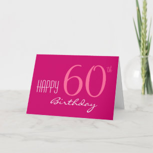 Cartão Apenas para o 60º aniversário dela
