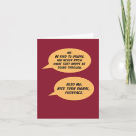 Cartão Apenas por diversão: Seja gentil com outros