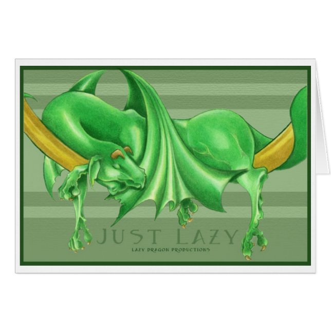 Cartão Apenas preguiçoso (Frente Horizontal)