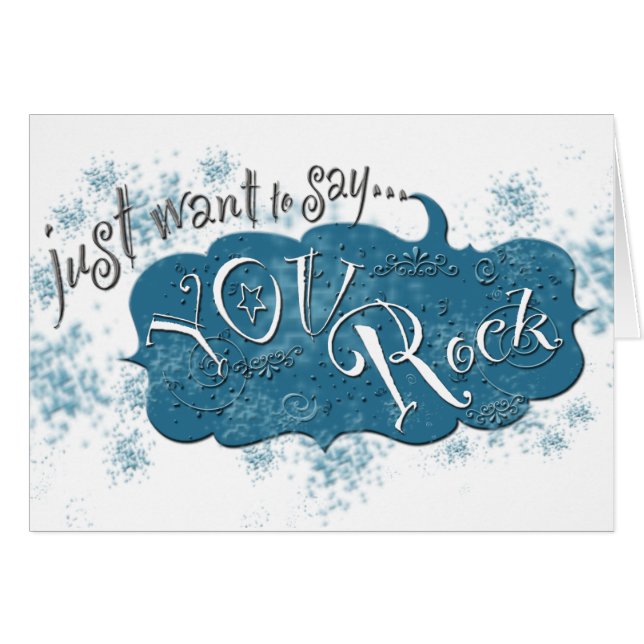 Cartão Apenas queira dizer o ~ que você balança! (Frente Horizontal)