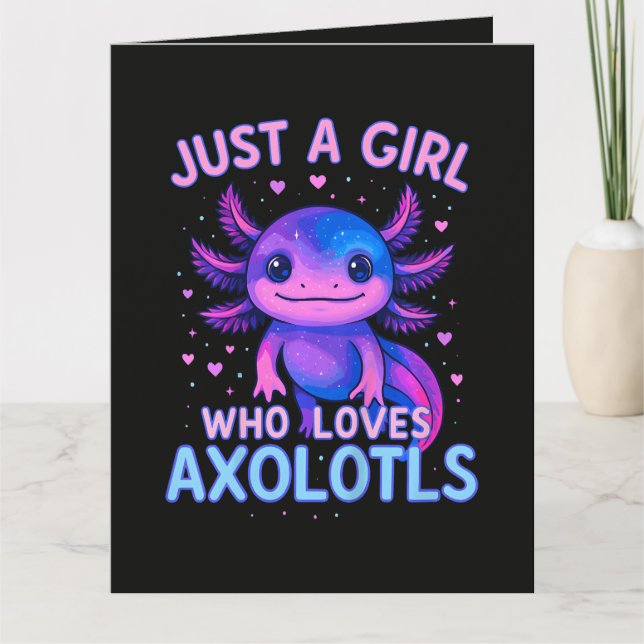Cartão Apenas Quem Ama Axolotls (Frente)