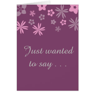 Cartão Apenas quis dizer…. Eu amo-o