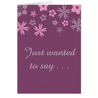 Cartão Apenas quis dizer…. Eu amo-o