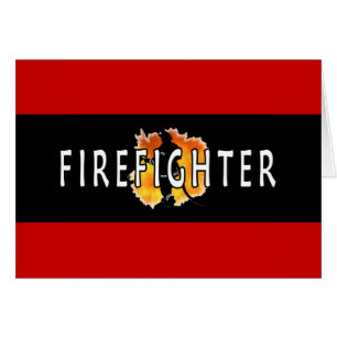 Cartão Apenas sapador-bombeiro